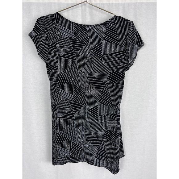 Vintage MSK Top Y2K Babydoll Metallic Glitter Whimsigoth Fairy Going Out Holiday - Picture 3 of 5